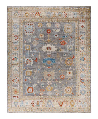 Bloomingdale's Colorful Oushak M1945 Area Rug, 8'3 X 9'10 In Gray