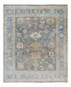 Bloomingdale's Colorful Oushak M1945 Area Rug, 8'3 X 9'10 In Gray