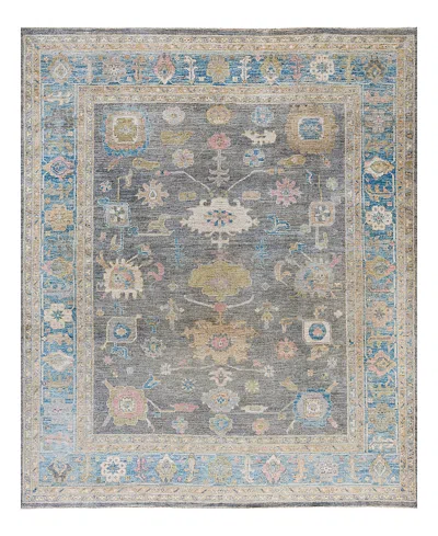 Bloomingdale's Colorful Oushak M1945 Area Rug, 8'3 X 9'10 In Gray