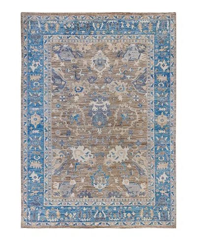 Bloomingdale's Colorful Oushak M1945 Area Rug, 8'9 X 12'2 In Brown