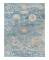 Bloomingdale's Colorful Oushak M1945 Area Rug, 9' X 11'10 In Light/blue