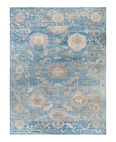 Bloomingdale's Colorful Oushak M1945 Area Rug, 9' X 11'10 In Light/blue