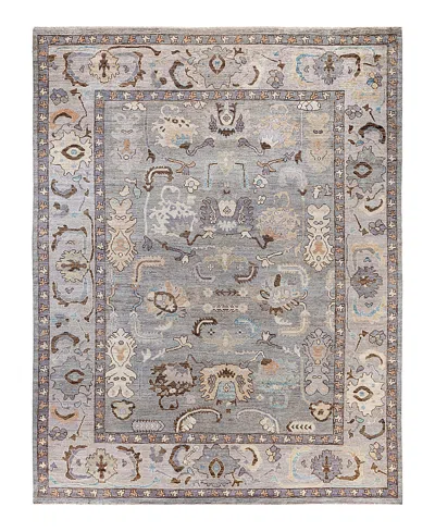 Bloomingdale's Colorful Oushak M1945 Area Rug, 9' X 11'7 In Gray