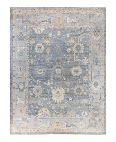 Bloomingdale's Colorful Oushak M1945 Area Rug, 9'1 X 11'11 In Gray