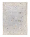 Bloomingdale's Colorful Oushak M1945 Area Rug, 9'2 X 11'10 In Light/grey