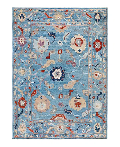 Bloomingdale's Colorful Oushak M1945 Area Rug, 9'2 X 12'8 In Light/blue