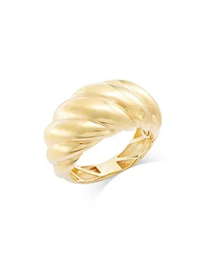 Bloomingdale's Croissant Dome Ring In 14k Yellow Gold