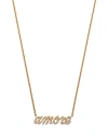 Bloomingdale's Diamond Amore Pendant Necklace In 14k Yellow Gold, 0.20 Ct. T. W. In Gold
