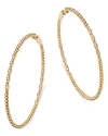 Bloomingdale's Diamond & Polished Bead Large Hoop Earrings In 14k Yellow Gold, 0.50 Ct. T. W. In Gold