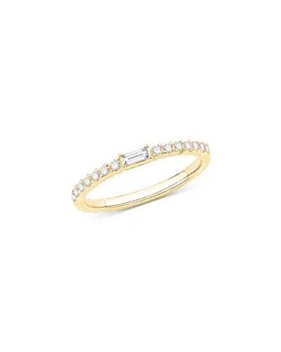 Bloomingdale's Diamond Baguette & Round Band In 14k Yellow Gold, 0.20 Ct. T.w.