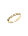 BLOOMINGDALE'S DIAMOND BAGUETTE SEVEN STONE BAND IN 14K YELLOW GOLD, 0.20 CT. T.W.