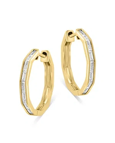 Bloomingdale's Diamond Baguette Small Hoop Earrings In 14k Yellow Gold, 0.4 Ct. T.w.