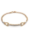 Bloomingdale's Diamond Bar Chain Bracelet In 14k Yellow Gold, 0.85 Ct. T. W. In Gold