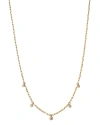 BLOOMINGDALE'S DIAMOND BEZEL DANGLE COLLAR NECKLACE IN 14K YELLOW GOLD, 0.25 CT. T.W.