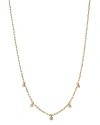 Bloomingdale's Diamond Bezel Dangle Collar Necklace In 14k Yellow Gold, 0.25 Ct. T. W. In Gold