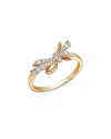 Bloomingdale's Diamond Bow Ring In 14k Yellow Gold, 0.25 Ct. T. W. In Gold