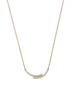 BLOOMINGDALE'S DIAMOND BYPASS NECKLACE IN 14K YELLOW GOLD, 0.30 CT. T.W.