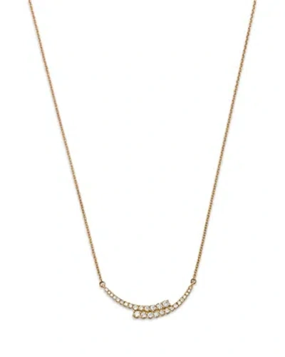 Bloomingdale's Diamond Bypass Necklace In 14k Yellow Gold, 0.30 Ct. T.w.