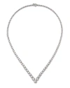 BLOOMINGDALE'S DIAMOND CHEVRON TENNIS NECKLACE IN 14K WHITE GOLD, 15.60 CT. T.W.