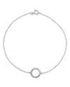 Bloomingdale's Diamond Circle Bracelet In 14k White Gold, 0.08 Ct. T. W. In White Gold