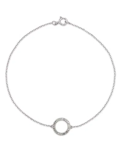 Bloomingdale's Diamond Circle Bracelet In 14k White Gold, 0.08 Ct. T. W.