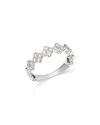 Bloomingdale's Diamond Clover Cluster Band In 14k White Gold, 0.44 Ct. T. W. In White