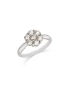 Bloomingdale's Diamond Cluster Ring In 14k White Gold, 1.0 Ct. T. W. In White