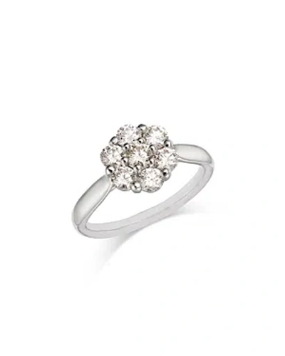 Bloomingdale's Diamond Cluster Ring In 14k White Gold, 1.0 Ct. T.w.