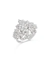 BLOOMINGDALE'S DIAMOND CLUSTER STATEMENT RING IN 14K WHITE GOLD, 2.0 CT. T.W.