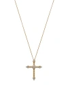 Bloomingdale's Diamond Cross Pendant Necklace In 14k Yellow Gold, 1.0 Ct. T. W. In Gold