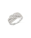 BLOOMINGDALE'S DIAMOND CROSSOVER RING IN 14K WHITE GOLD, 1.50 CT. T.W.