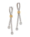 Bloomingdale's Diamond Drop Earrings In 14k Yellow & White Gold, 1.0 Ct. T. W. In White/yellow