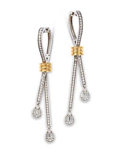 Bloomingdale's Diamond Drop Earrings In 14k Yellow & White Gold, 1.0 Ct. T.w. - 100% Exclusive In White/yellow