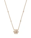 Bloomingdale's Diamond Flower Pendant Necklace In 14k Yellow Gold, 0.50 Ct. T. W. In Gold