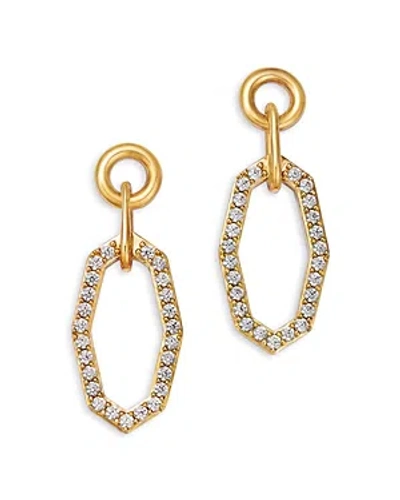 Bloomingdale's Diamond Geometric Doorknocker Drop Earrings In 14k Yellow Gold, 0.50 Ct. T.w.