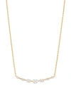 Bloomingdale's Diamond Graduated Bar Necklace In 14k Yellow Gold, 0.25 Ct. T. W. In Gold