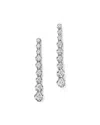 Bloomingdale's Diamond Graduated Drop Earrings In 14k White Gold, 0.80 Ct. T. W. - Exclusive In White