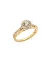 Bloomingdale's Diamond Halo Openwork Ring In 14k Yellow Gold, 1.0 Ct. T. W. In Gold