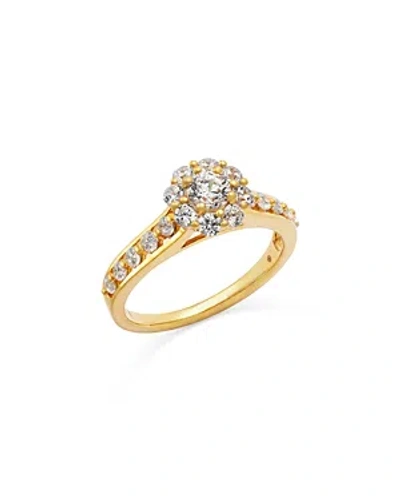 Bloomingdale's Diamond Halo Openwork Ring In 14k Yellow Gold, 1.0 Ct. T.w.