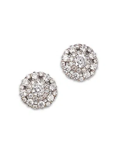 Bloomingdale's Diamond Halo Stud Earrings In 14k White Gold, 1.0 Ct. T.w.