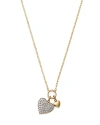 Bloomingdale's Diamond Heart Pendant Necklace In 14k Yellow Gold, 0.50 Ct. T. W. In Gold