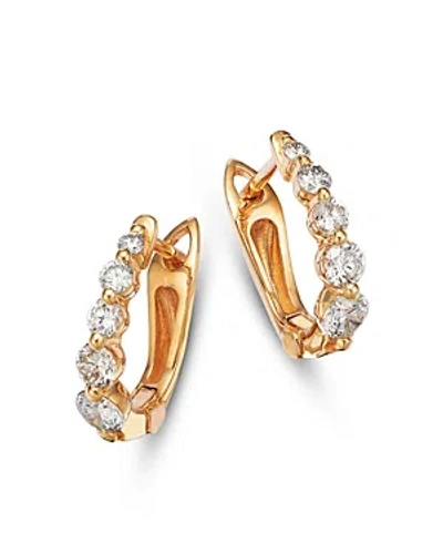 Bloomingdale's Diamond Huggie Hoop Earrings In 14k Yellow Gold, 0.80 Ct. T.w.