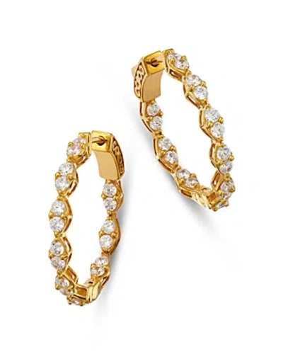 Bloomingdale's Diamond Inside Out Hoop Earrings In 14k Yellow Gold, 1.50 Ct. T. W.