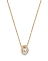 Bloomingdale's Diamond Interlocking Pendant Necklace In 14k Yellow Gold, 1.0 Ct. T. W. In Gold