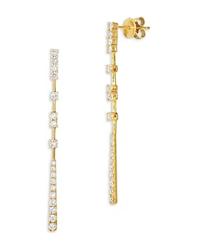 Bloomingdale's Diamond Linear Drop Earrings In 14k Yellow Gold, 0.85 Ct. T.w.