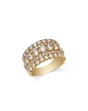 BLOOMINGDALE'S DIAMOND MULTI ROW RING IN 14K YELLOW GOLD, 2.0 CT. T.W. - 100% EXCLUSIVE