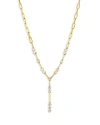 Bloomingdale's Diamond Paperclip Link Lariat Necklace In 14k Yellow Gold, 0.85 Ct. T. W. In Gold