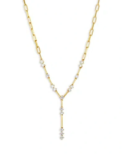 Bloomingdale's Diamond Paperclip Link Lariat Necklace In 14k Yellow Gold, 0.85 Ct. T.w.