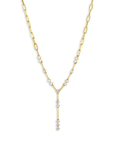 Bloomingdale's Diamond Paperclip Link Lariat Necklace In 14k Yellow Gold, 0.85 Ct. T. W.