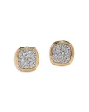 BLOOMINGDALE'S DIAMOND PAVE CLUSTER STUD EARRINGS IN 14K YELLOW GOLD, 1.0 CT. T.W.